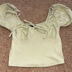 Green crop top from Forever 21 size medium